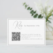 Minimalistische Wedding Enclosure Kaart Online Res (Staand voorkant)