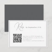 Minimalistische Wedding Enclosure Kaart Online Res (Voorkant / Achterkant)