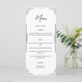 Minimalistische Wedding Menu Kaart | Receptie Kaar (Staand voorkant)