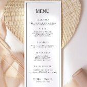 Minimalistische Wedding Menu Kaarten Sjabloon