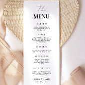 Minimalistische Wedding Menu Kaarten Sjabloon