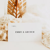Minimalistische Wedding Place Cards Sjabloon