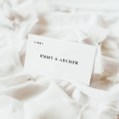 Minimalistische Wedding Place Cards Sjabloon