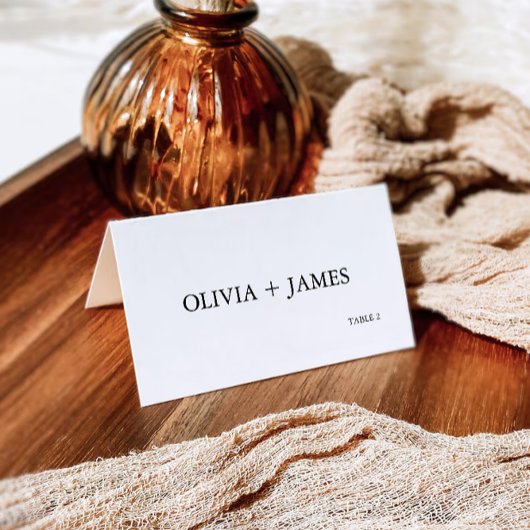 Minimalistische Wedding Place Cards Sjabloon