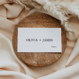 Minimalistische Wedding Place Cards Sjabloon