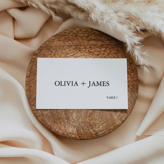 Minimalistische Wedding Place Cards Sjabloon