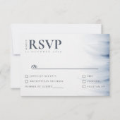 Minimalistische Wedding RSVP Kaart met Ink Accent (Voorkant)