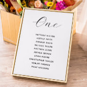 Minimalistische Wedding Seating Chart | Elegant mo Kaart