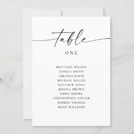 Minimalistische Wedding Seating Chart | Modern scr Kaart