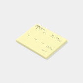 Minimalistische weekplanner notitieblok post-it® notes (Schuin)