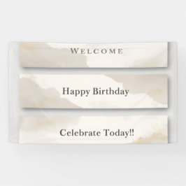 Minimalistische Welkom- & Feestbanner | Modern Spandoek