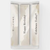 Minimalistische Welkom- & Feestbanner | Modern Spandoek (Verticaal)