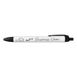 Minimalistische welkom thuis klantwaardering zwarte inkt pen
