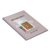 Minimalistische Welkom Voordeur Vastgoedmakelaar Notitieboek (Rechterzijde)