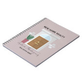Minimalistische Welkom Voordeur Vastgoedmakelaar Notitieboek (Linkerzijde)