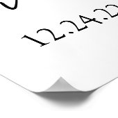 Minimalistische welkomstaander voor bruidsdouche poster (Hoek)