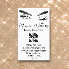 minimalistische welkomstjes en wenkbrauwen van kun visitekaartje