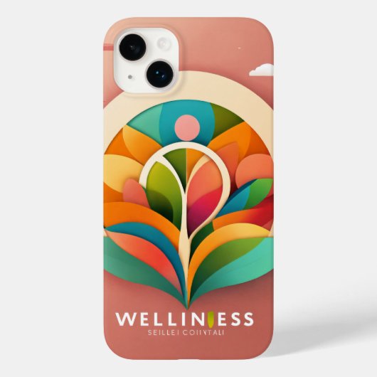 Minimalistische Wellness Logo - Vectorontwerp Case-Mate iPhone Case (Achterkant)