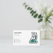 minimalistische wetenschapsleraar visitekaartje (Staand voorkant)