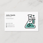 minimalistische wetenschapsleraar visitekaartje (Voorkant)