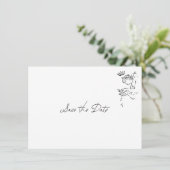 Minimalistische Whimsical Handgetekende Save the D (Staand voorkant)