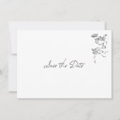 Minimalistische Whimsical Handgetekende Save the D (Voorkant)