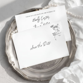 Minimalistische Whimsical Handgetekende Save the D