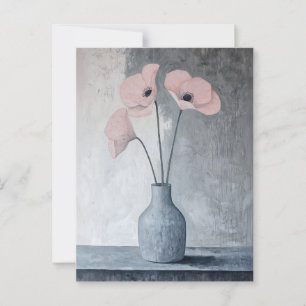 Minimalistische Whimsy Flowers No.028 Briefkaart