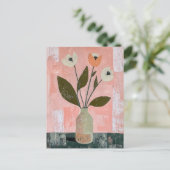 Minimalistische Whimsy Flowers No.030 Briefkaart (Staand voorkant)