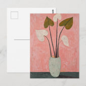 Minimalistische Whimsy Flowers No.031 Briefkaart (Voorkant / Achterkant)