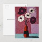 Minimalistische Whimsy Flowers No.036 Briefkaart (Voorkant / Achterkant)