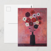 Minimalistische Whimsy Flowers No.037 Briefkaart (Voorkant / Achterkant)