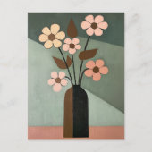 Minimalistische Whimsy Flowers No.046 Briefkaart (Voorkant)