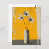 Minimalistische Whimsy Flowers No.050 Briefkaart (Voorkant / Achterkant)