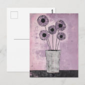 Minimalistische Whimsy Flowers No.054 Briefkaart (Voorkant / Achterkant)