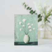 Minimalistische Whimsy Flowers No.058 Briefkaart (Staand voorkant)