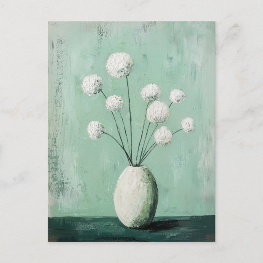 Minimalistische Whimsy Flowers No.058 Briefkaart (Voorkant)