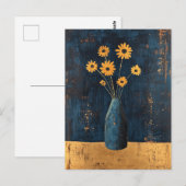 Minimalistische Whimsy Flowers No.059 Briefkaart (Voorkant / Achterkant)