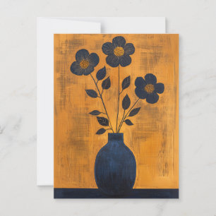 Minimalistische Whimsy Flowers No.061 Briefkaart