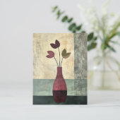 Minimalistische Whimsy Flowers No.064 Briefkaart (Staand voorkant)