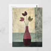 Minimalistische Whimsy Flowers No.064 Briefkaart (Voorkant / Achterkant)