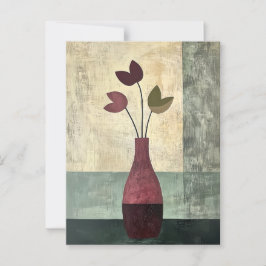 Minimalistische Whimsy Flowers No.064 Briefkaart