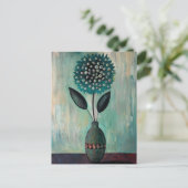 Minimalistische Whimsy Flowers No.065 Briefkaart (Staand voorkant)