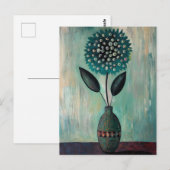 Minimalistische Whimsy Flowers No.065 Briefkaart (Voorkant / Achterkant)