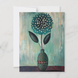 Minimalistische Whimsy Flowers No.065 Briefkaart