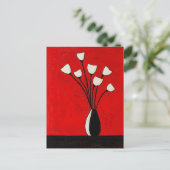 Minimalistische Whimsy Flowers No.066 Briefkaart (Staand voorkant)