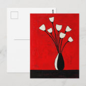 Minimalistische Whimsy Flowers No.066 Briefkaart (Voorkant / Achterkant)