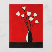 Minimalistische Whimsy Flowers No.066 Briefkaart (Voorkant)