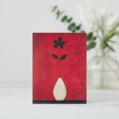 Minimalistische Whimsy Flowers No.068 Briefkaart (Staand voorkant)