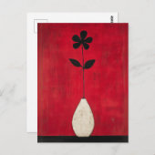 Minimalistische Whimsy Flowers No.068 Briefkaart (Voorkant / Achterkant)